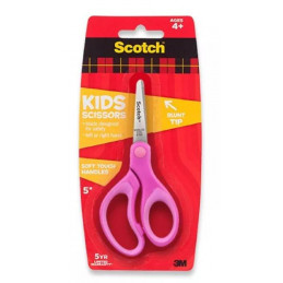 3M Scotch 5" Kids Scissors (Soft Grip-Blunt Tip)