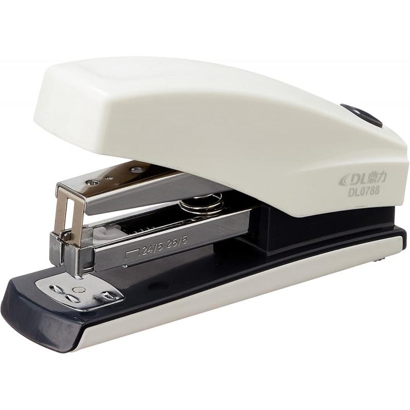 Dingli DL-0788 Front Loading Metal Stapler with 25 Sheets Capacity Use (24/6) and (26/6) Staples (Stapler colour may vary)