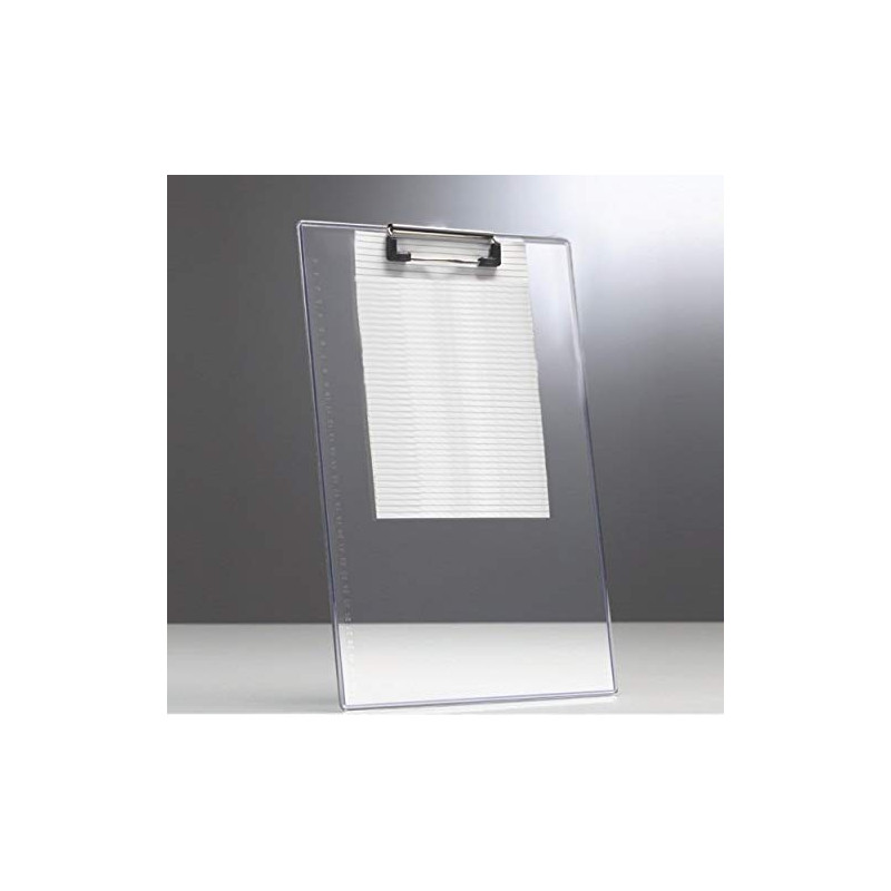 DL Exam Pad (Transparent, A4 Size)/Clip Board/Clip Pad/Exam Board - Recommeded for School Exams -Sturdy