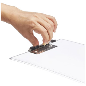 DL Exam Pad (Transparent, A4 Size)/Clip Board/Clip Pad/Exam Board - Recommeded for School Exams -Sturdy