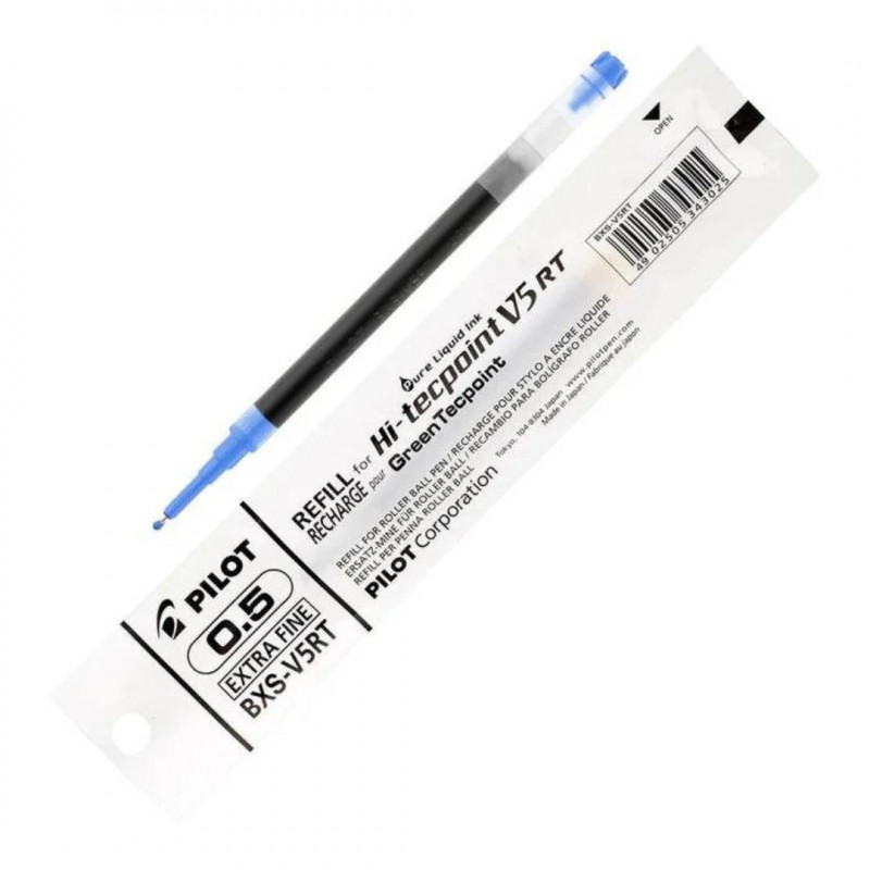 Pilot Hi-Tecpoint V5RT Roller Ball Pen Refill (Blue, 0.7mm)