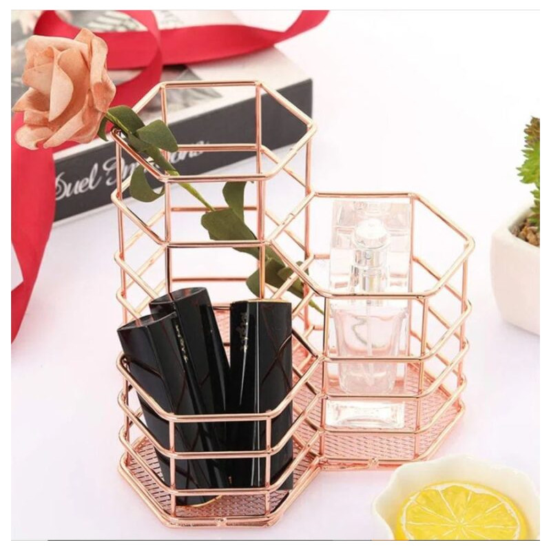 Rose Gold Desk Pen Stand (8317)