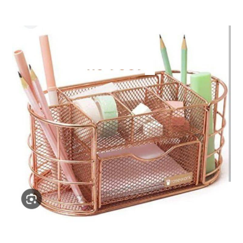 Rose Gold  Desk Organiser (9059 C)