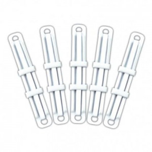 Plastic File Clips/File Fasteners (White, Pack of 50)  8 cm