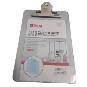 DL A4 Size (Transparent/Clear) Exam Pad/ Clip Board/Clip Pad/Exam Board - Recommeded for School Exams -Jumbo Clip