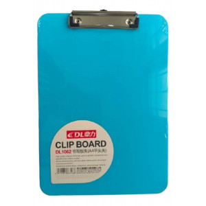 DL A4 Size Clip Board/Exam Pad/Clip Pad/Exam Board (Blue) - With Hanging Hook