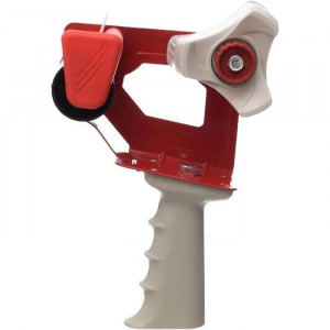 DL 2 Inch PVC Tape Dispenser/Carton Sealer-Rubber Base, Ergonomic Grip-Fits 2 inch Tape -Sharp Blades