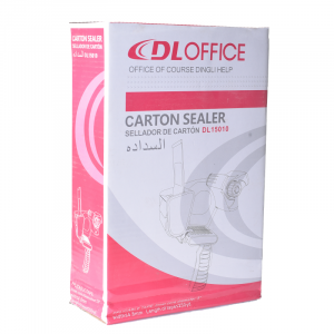 DL 2 Inch PVC Tape Dispenser/Carton Sealer-Rubber Base, Ergonomic Grip-Fits 2 inch Tape -Sharp Blades