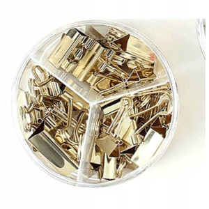 Gold Colour Binder Clips...