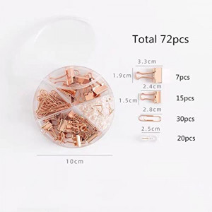 Dingli Office Stationery Set (Rose Gold,72 Pcs Set )