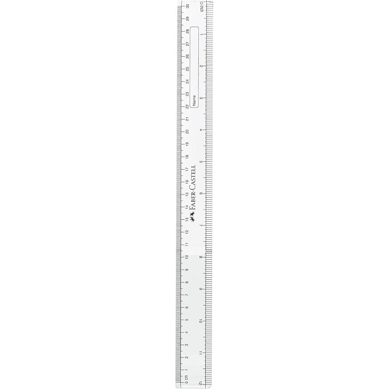 Faber Castell 30cm Plastic Scale ( Pack of 10)