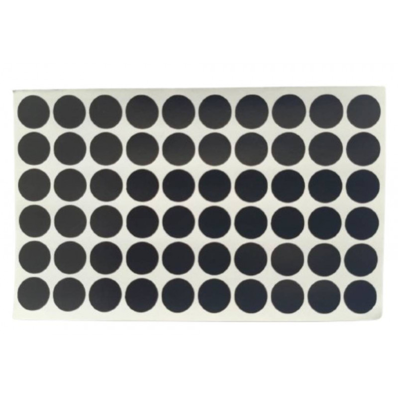 PVC Hole Guard Self Adhesive Stickers (Black, 600 Stickers)