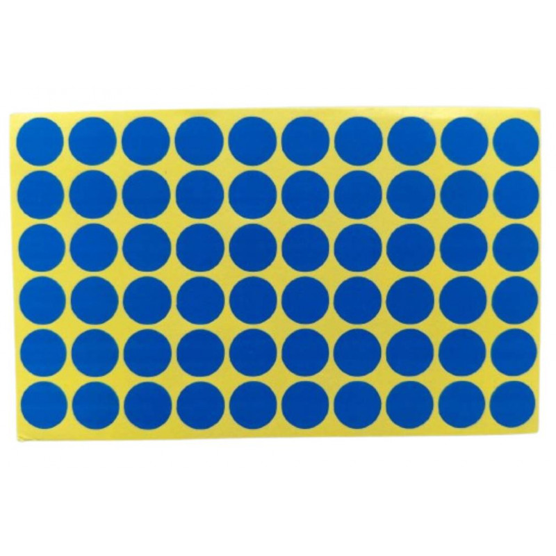 PVC Hole Guard Self Adhesive Stickers (Blue, 600 Stickers)