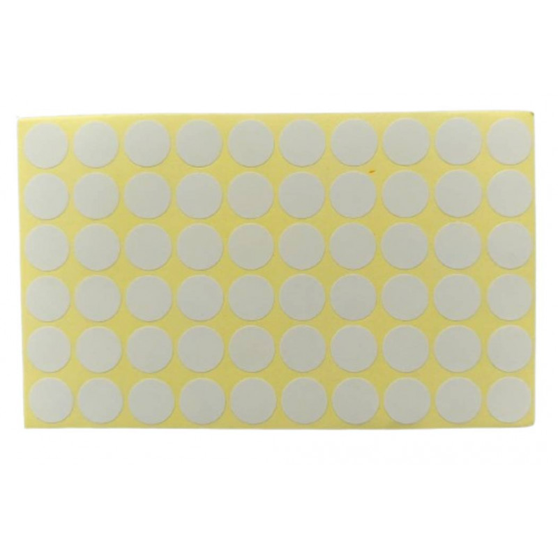 PVC Hole Guard Self Adhesive Stickers (White, 600 Stickers)