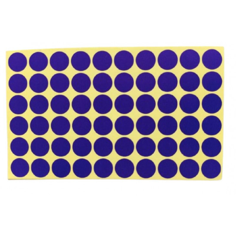 PVC Hole Guard Self Adhesive Stickers (Purple, 600 Stickers)