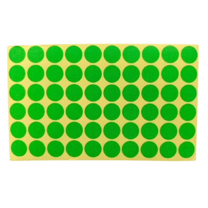 PVC Hole Guard Self Adhesive Stickers (Green, 600 Stickers)