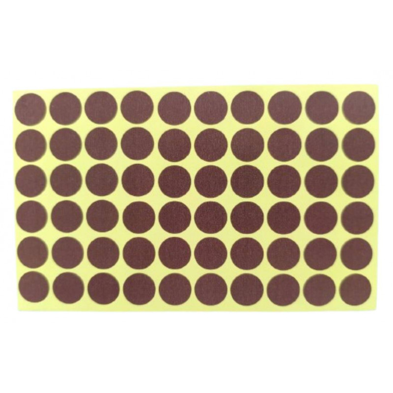 PVC Hole Guard Self Adhesive Stickers (Brown, 600 Stickers)