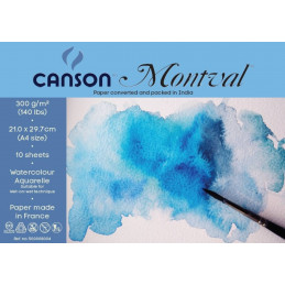 Canson Montval 300 GSM A4 Poly Pack (10+4 Sheets) Watercolour Paper