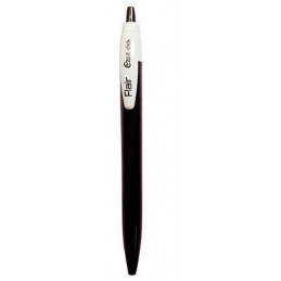 Flair Ezee Click Ball Pen -0.7mm (Black, Pack of 5)