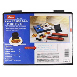 Shiny S-200 Self Ink stamp printing kit ( 2 Set of Letters - 4 & 5mm)