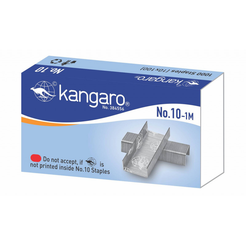 Kangaro Stapler Pin No. 10 1M 20 boxes Used for Popular No 10 Stapler