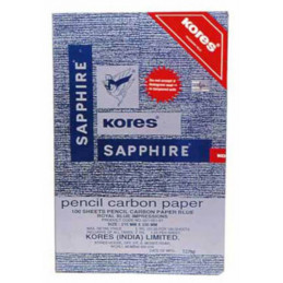 Kores Saphire Pencil Carbon Paper (Blue,100 sheets)