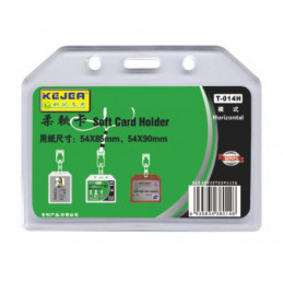 Kejea Single Side ID Card Holder (Horizontal)T-014 H-Pack of 2
