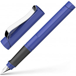 Schneider Base Uni Fountain Pen, Medium Tip, Blue Ink, Blue Barrel (160203)