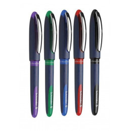 Schneider One Business 0.6mm Roller Ball Pen (5 Assorted Colours )