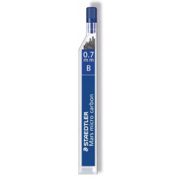 Staedtler Mars Micro Carbon Pencil Leads (0.7 mm - B,12 Leads) 250 07 B