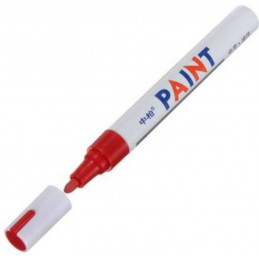 Sipa Permanent Paint Marker (Red,Pack of 2)
