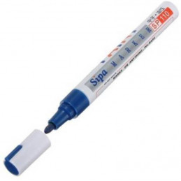 Sipa Permanent Paint Marker ( Blue, Pack of 2)