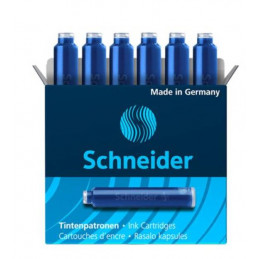 Schneider Ink Cartridges (Blue,30 Pcs) For Schneider Fountain & Roller Cartridge Pens