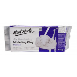 Mont Marte Air Hardening Modelling Clay (White, 500gms) MMSP0005