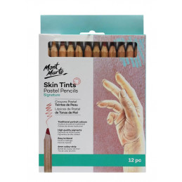 Mont Marte Skin Tints Pastel Pencils (12 Colours) MPN0102