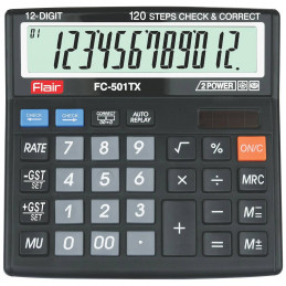 Flair FC 501TX Desktop Basic Calculator (GST Calculations)