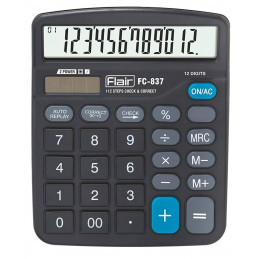 Flair 12 Digit FC-837 Desktop Calculator
