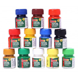 Camlin Student Poster Color (10ml each, 12 Shades)