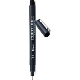 Pentel Point liner Drawing Pen (0.1mm) -Black Ink