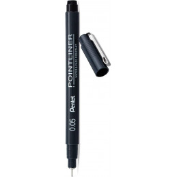 Pentel Point liner Drawing Pen (0.05mm) -Black Ink