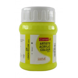 Camel Artist Acrylic Colour Bottle (Lemon Yellow ,500ml) - 838236