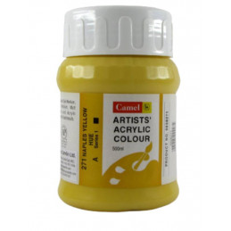 Camel Artist Acrylic Colour Bottle (Napples Yellow Hue ,500ml) - 838271