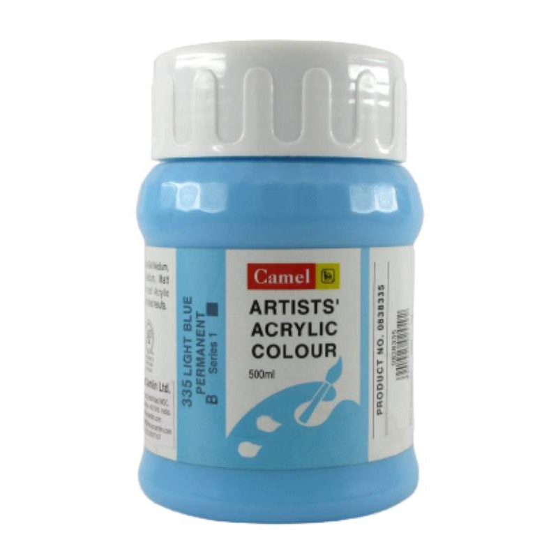 Camlin Kokuyo Artist Acrylic Colour 500 ml Series 1 Light Blue Permanent