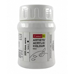 Camel Artist Acrylic Colour Bottle (Pearl White ,500ml) - 838320