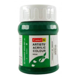 Camel Artist Acrylic Colour Bottle (Permanent Green Deep ,500ml) - 838331