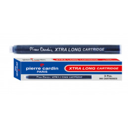 Pierre Cardin X tra Long Ink Cartridge (Blue,45 Cartridges -15 Pouches X 3)