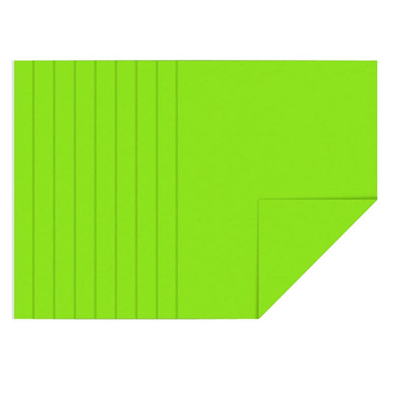 Fluorescent Colour Paper (Neon Green, 80 GSM, 200 Sheets,A4 Size) BFP100