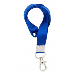 Silky Lanyard/Neck Strap for ID Card Holder- 15mm(Blue)