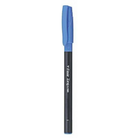 Flair Zing Ball Pen (Blue, 10's Pack)