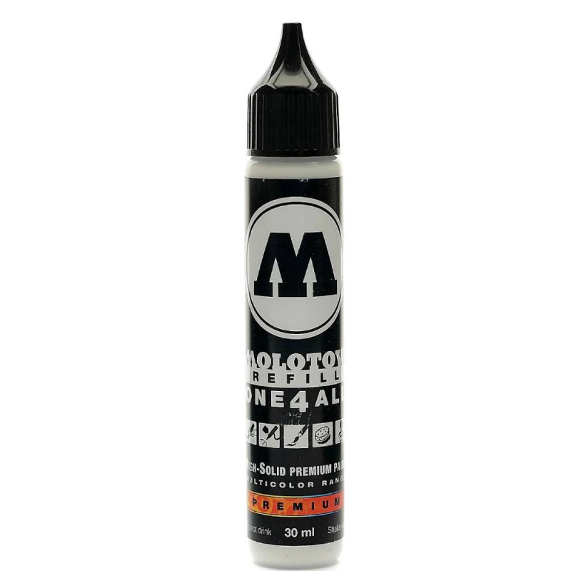 Molotow One4All Acrylic Marker Refill (30ml,Signal White)